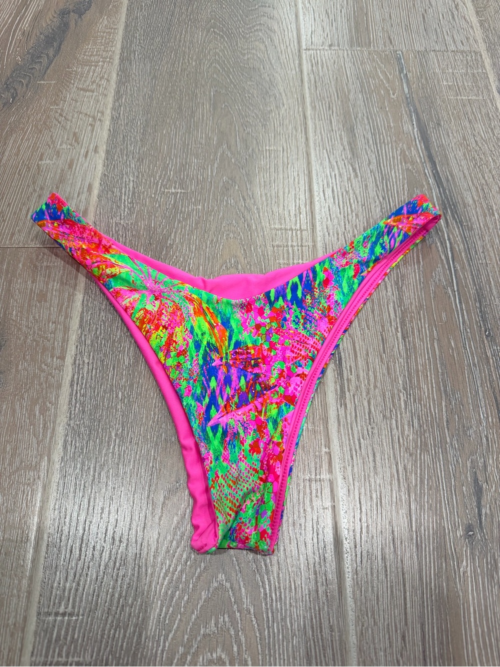 Luli Fama Multicolor High-Cut Bikini Bottom